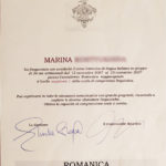 Марина диплом и сертификат преподавателя языковой школы